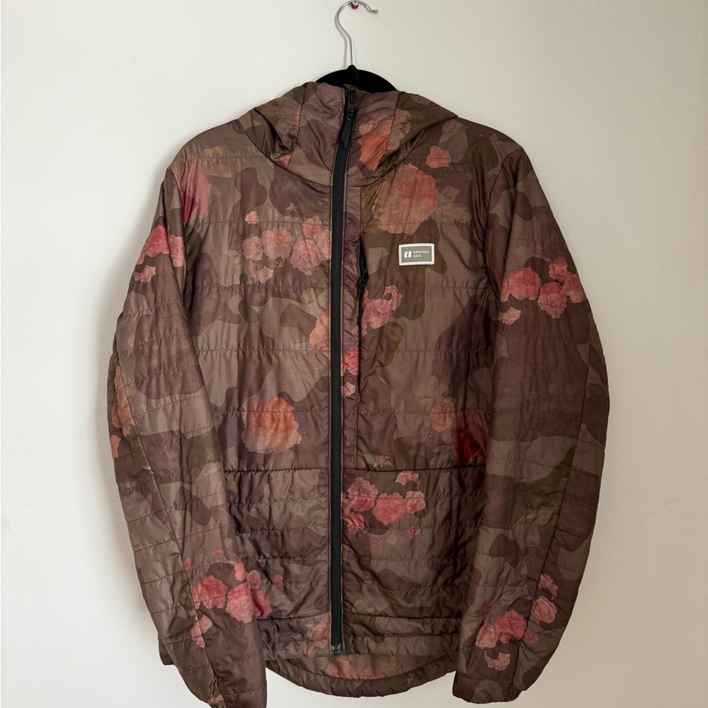 Floral Camouflage Hooded Jacket